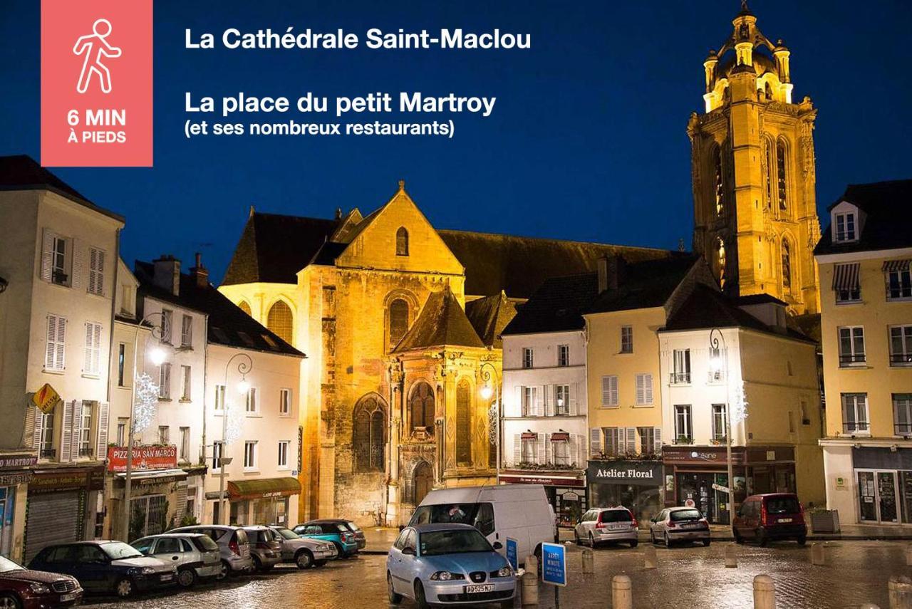 Apartament Studio Cosy En Plein Coeur Historique De Pontoise Zewnętrze zdjęcie