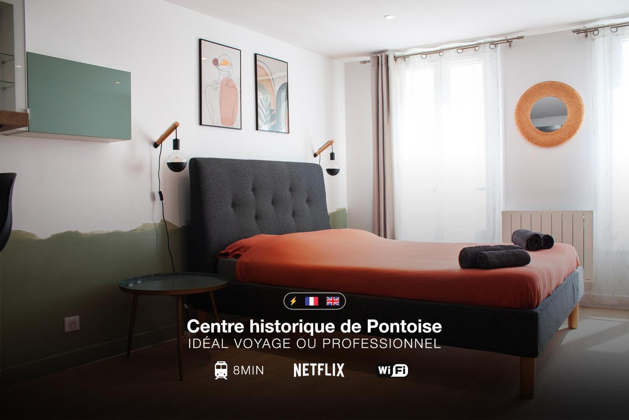 Apartament Studio Cosy En Plein Coeur Historique De Pontoise Zewnętrze zdjęcie